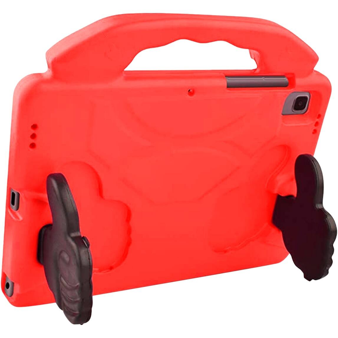 Angle Zoom. SaharaCase - KidProof Carry Series Case for Samsung Galaxy Tab S6 Lite - Red.