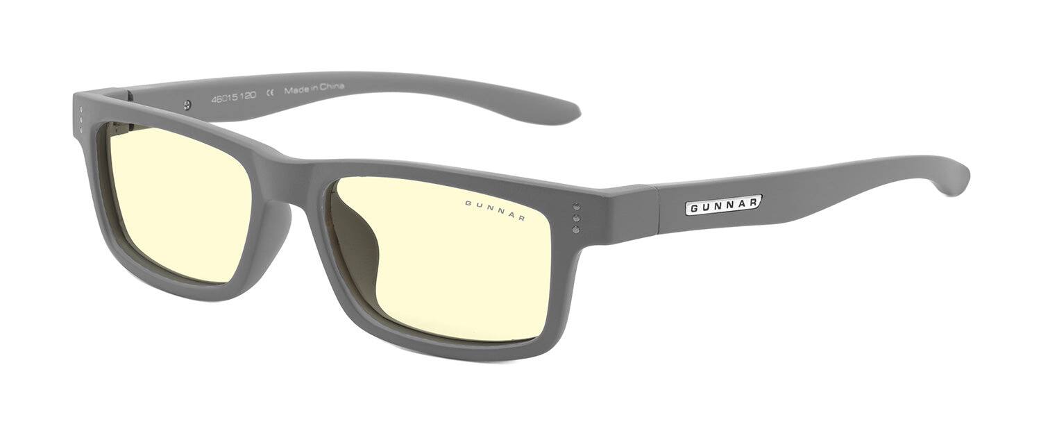 Alt View 4. GUNNAR - GUNNAR Gaming Glasses  -  Cruz Kids Small, Grey, Clear Neutral Lens - Blue Light Blocking, Relieve Dry Eye - Grey.
