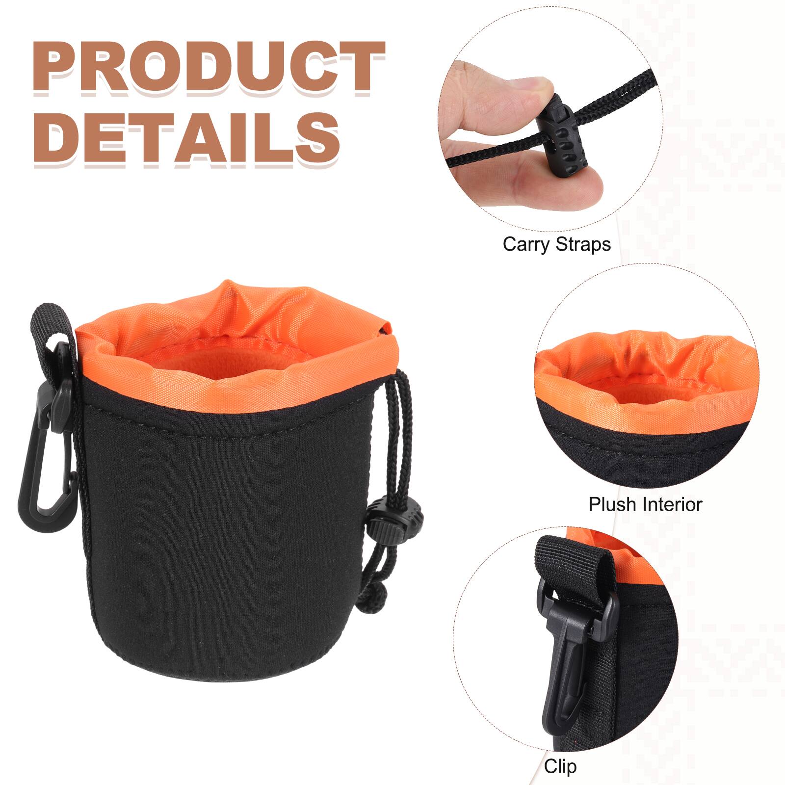 PRODUCT DETAILS

- Carry Straps
- Plush Interior
- Clip
