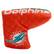 Front. Team Golf - Miami Dolphins Quilted Blade Putter Cover - Multicolor.