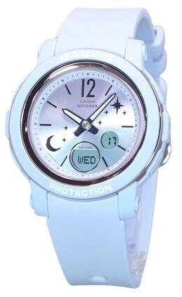 Casio - Baby-G Moon And Star Series Analog Digital Quartz BGA-290DS-2A Ladies Watch Resin Strap Dial - Blue