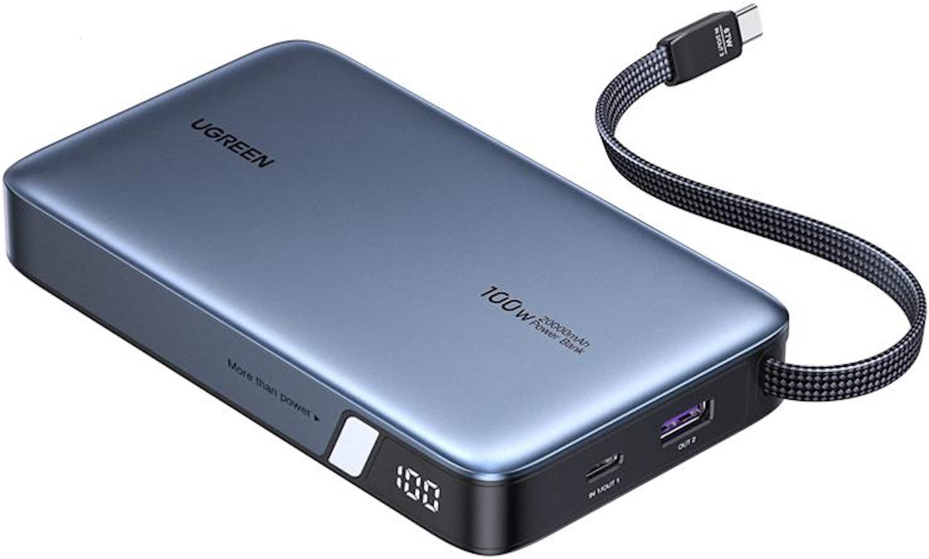 UGREEN  
More than power  
100 W Power 20000mAh Bank