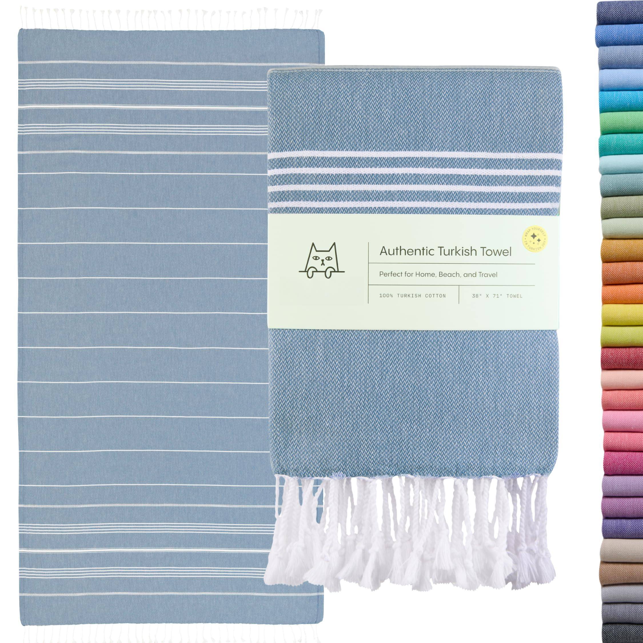 Denim Blue Beach Towel (38" x 71")