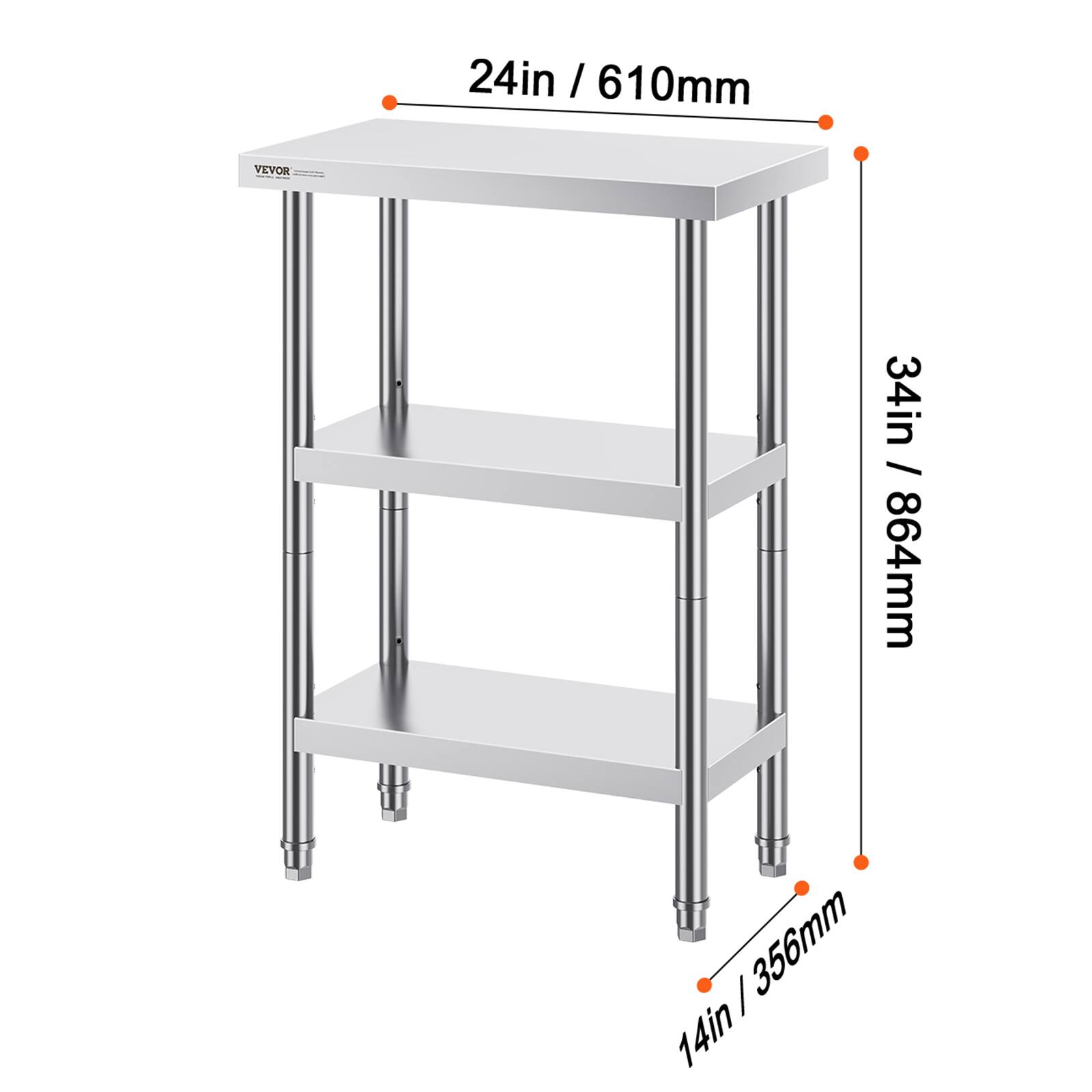 24in / 610mm
34in / 864mm
14in / 356mm