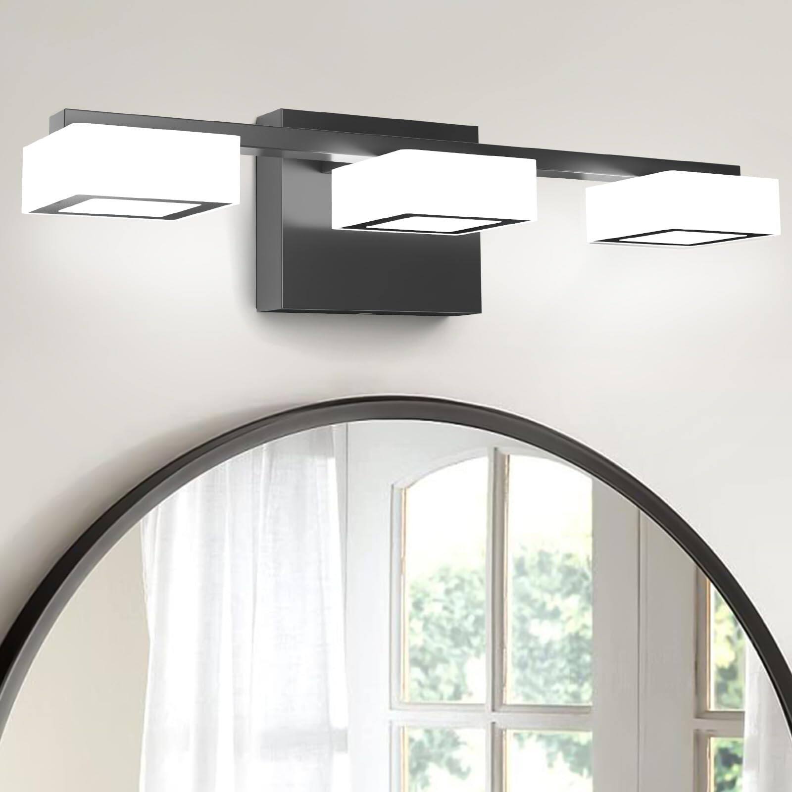 Alt View 6. Comfort Essence - Led Modern Bathroom Light Fixtures Over Mirror Dimmable Vanity Lights Matte k k Adjustable Etl Certificated - Chrome 18 inch,3-Light.