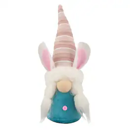 Northlight - Girl Gnome with Easter Bunny Ears - 13" - Blue