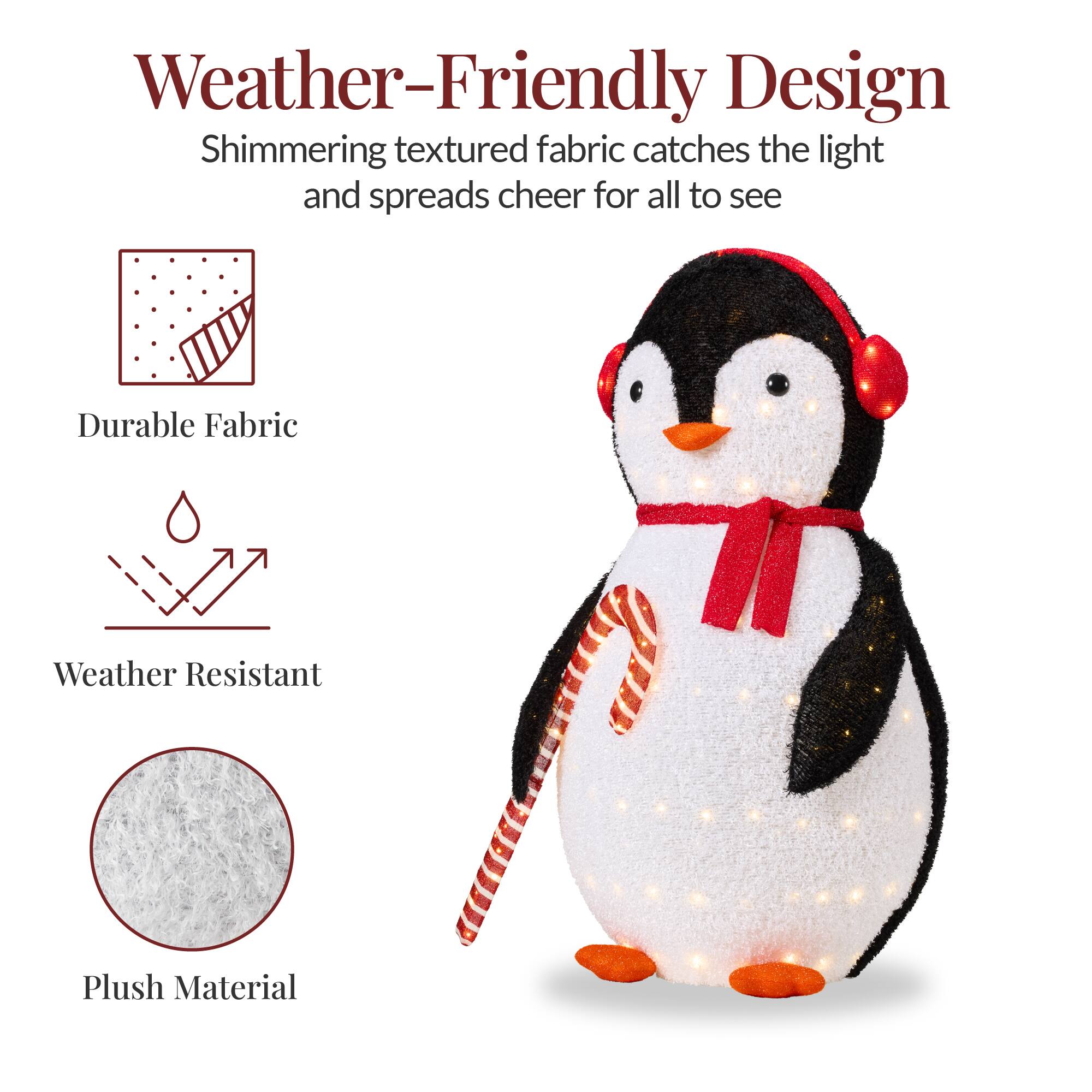 Weather-Friendly Design

Shimmering textured fabric catches the light and spreads cheer for all to see

- Durable Fabric
- Weather Resistant
- Plush Material