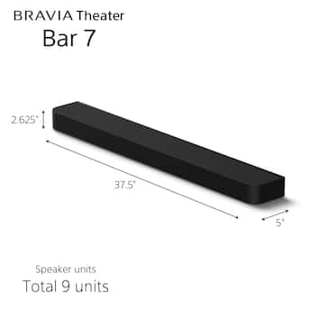 Sony BRAVIA Theater Bar 7 with 9 speakers, Dolby Atmos/DTS:X Sony BRAVIA Theater Bar 7 with 9 speakers, Dolby Atmos/DTS:X