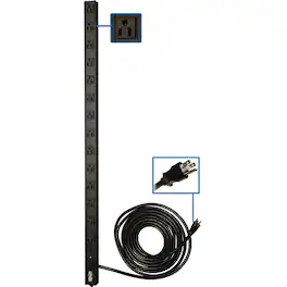Tripp Lite - by Eaton PDU 1.4kW Single-Phase 120V Basic PDU 14 NEMA 5-15R Outlets NEMA 5-15P Input 15 ft. (4.57 m) Cord 0U - Unknown