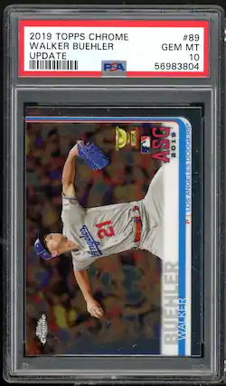 2019 TOPPS CHROME WALKER BUEHLER UPDATE PSA #89 GEM MT 10 56983804 1T ePps Chrome 21 Los Angeles TOPPS ASG 2019 DODGERS ANGELES LOS P BUEHLER WALKER