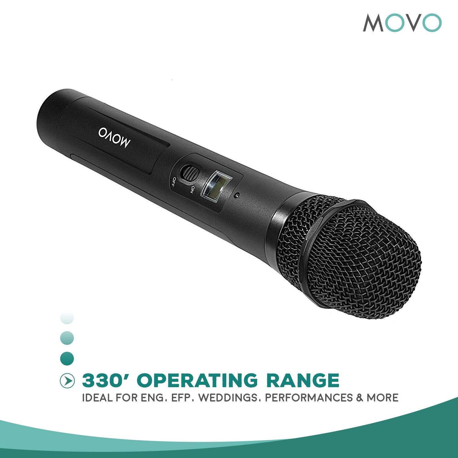 MOVO

330' OPERATING RANGE  
IDEAL FOR ENG, EFP, WEDDINGS, PERFORMANCES & MORE