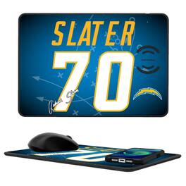 Keyscaper - Rashawn Slater Los Angeles Chargers Wireless Charger and Mouse Pad - Black