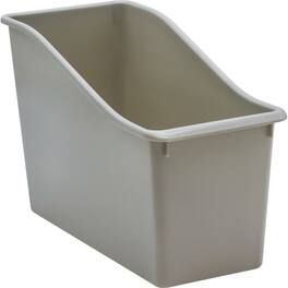 Teacher Created Resources - Plastic Book Bin, Gray