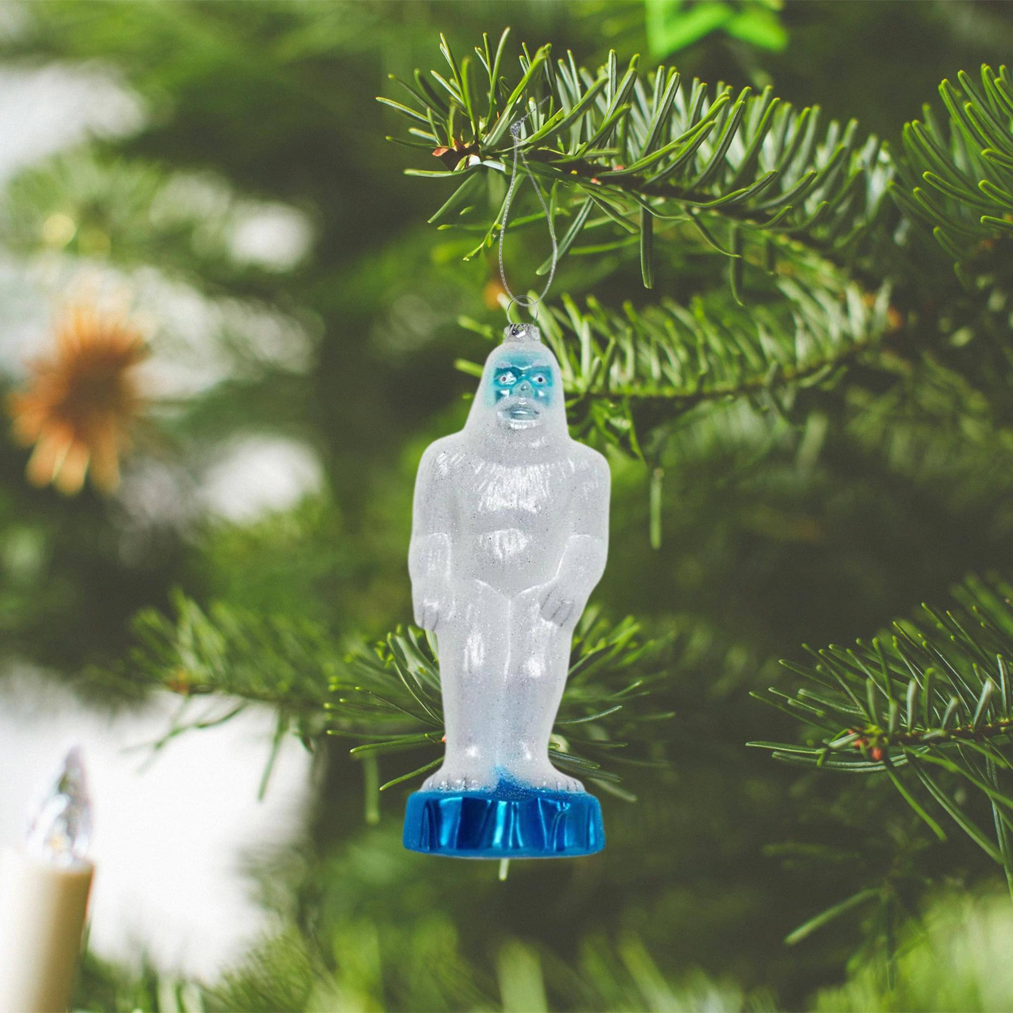 Alt View 2. Accoutrements - Yeti Glass Holiday Ornament - White.