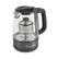 Front. Sur La Table - Glass Kettle with Auto Infuser - Pepper Black.