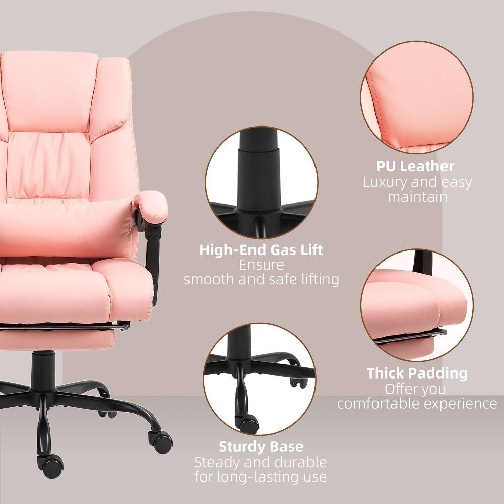 PU Leather Luxury and easy maintain  
High-End Gas Lift Ensure smooth and safe lifting  
Thick Padding Offer you comfortable experience  
Sturdy Base Steady and durable for long-lasting use
