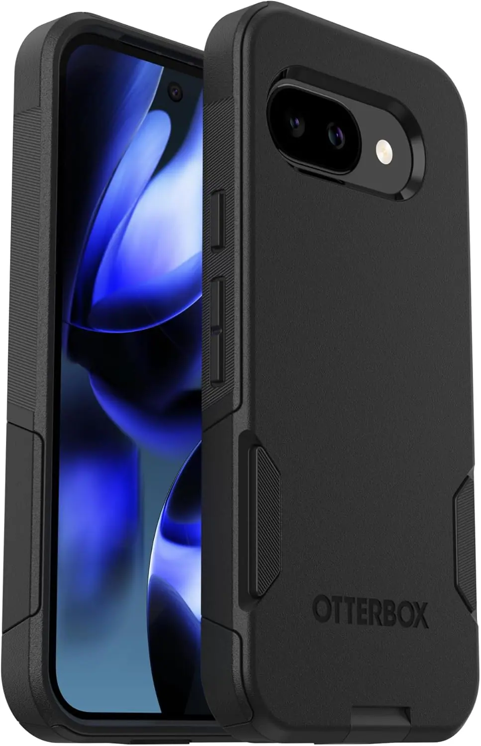 Front. OtterBox - OtterBox Google Pixel 9a (Only) - Commuter Series Case - Slim & Tough - Pocket-Friendly - with Port Protection - Black.