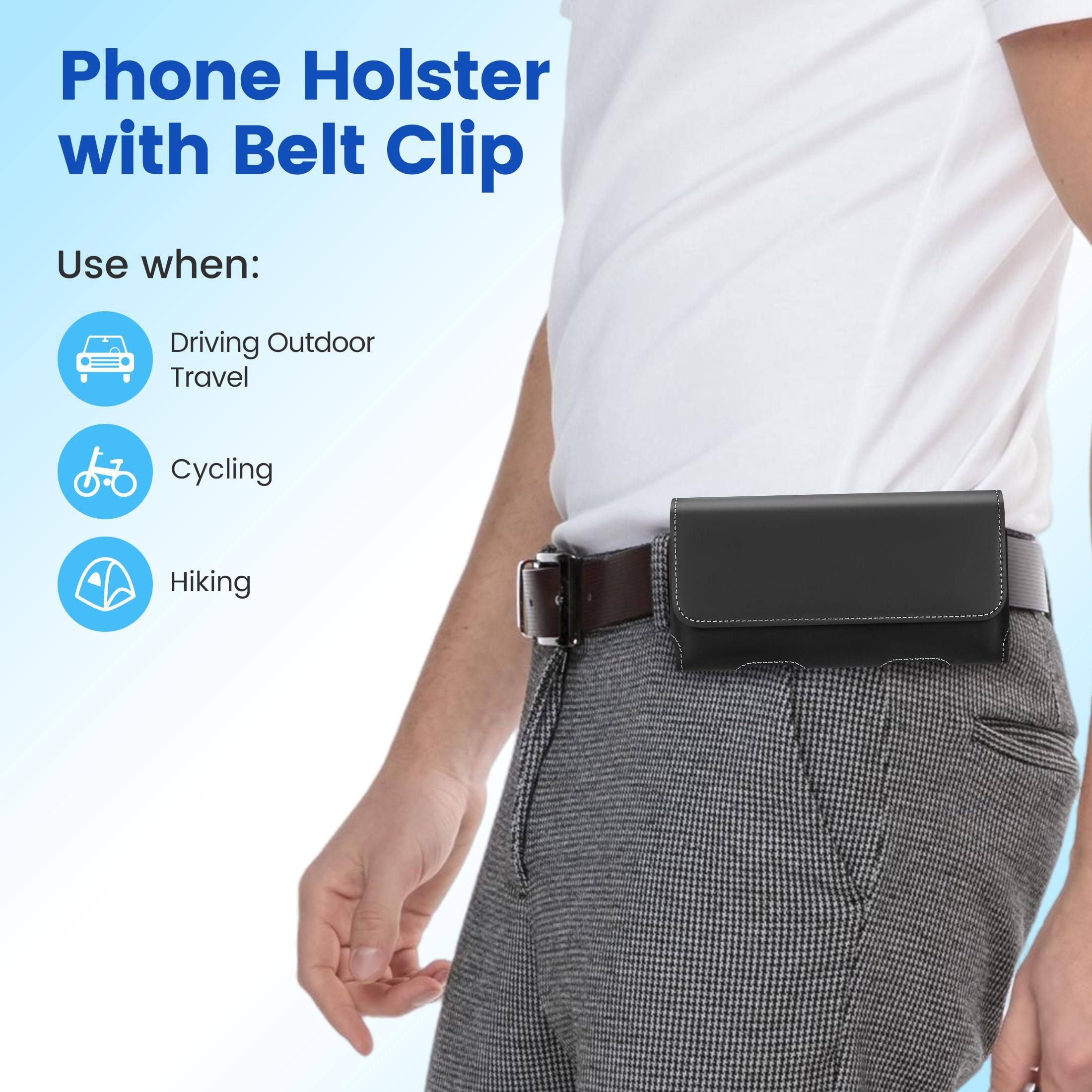Phone Holster with Belt Clip

Use when:
- Driving Outdoor Travel
- Cycling
- Hiking
