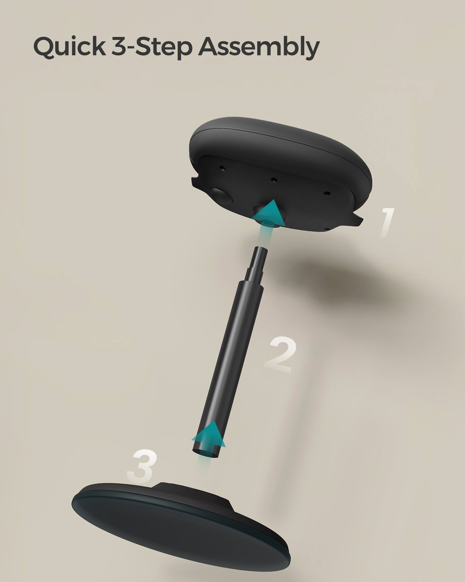 Quick 3-Step Assembly

1. 
2. 
3.