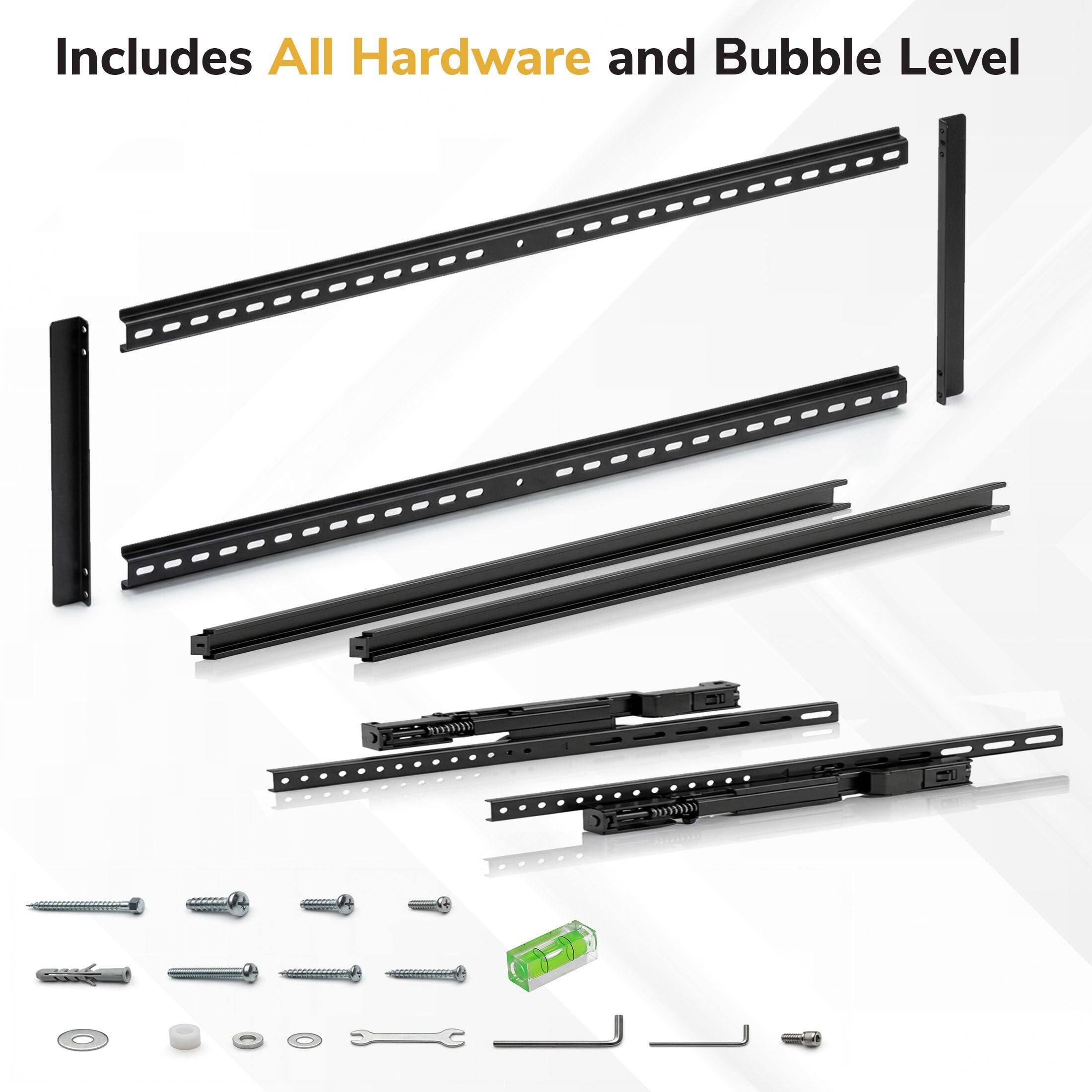 Includes All Hardware and Bubble Level