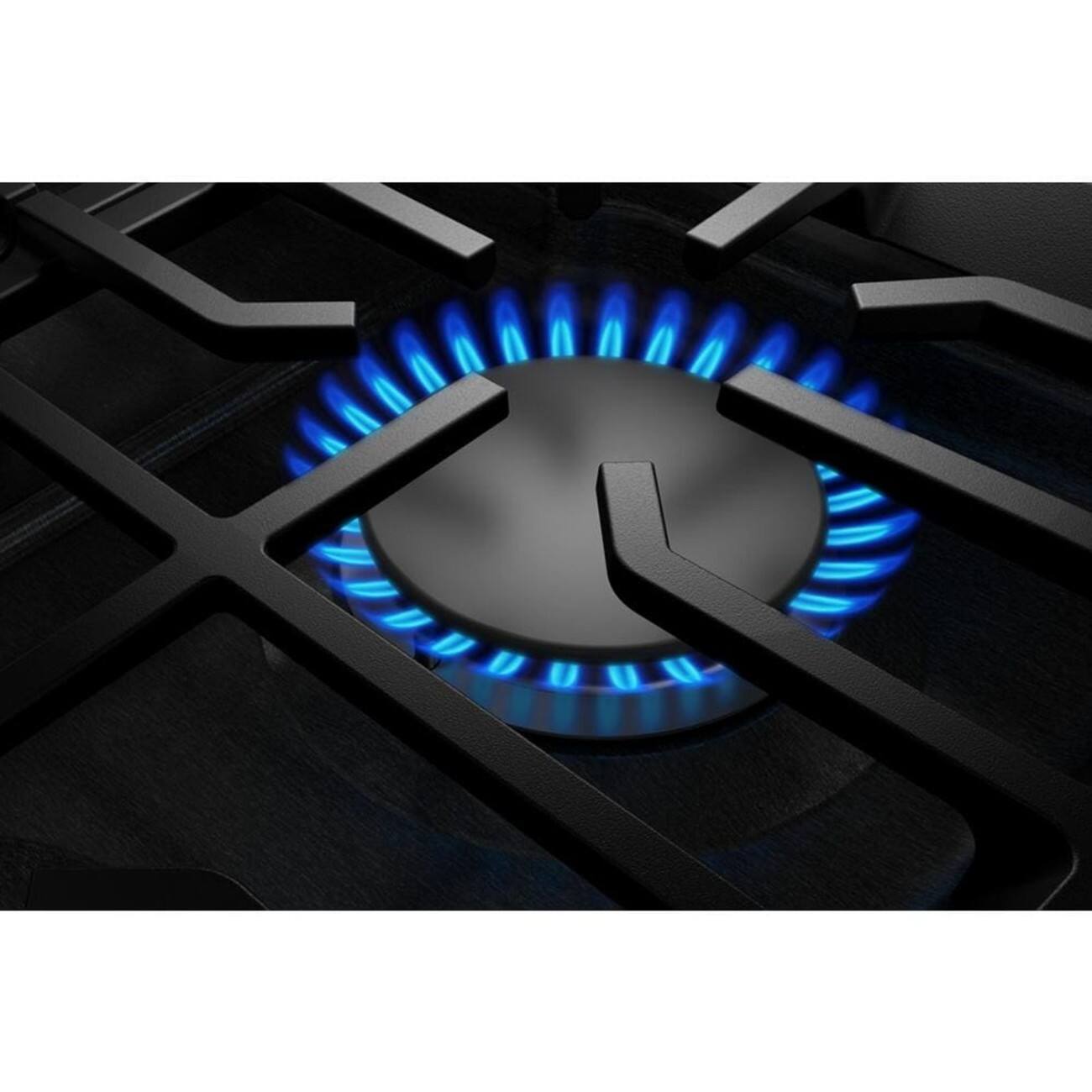 Alt View 9. KitchenAid - 30 in. Wide 5 burners Gas Cooktop with Integrated Wok Grate - Black Ore.
