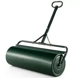 Gymax - Lawn Roller Push/Tow Behind a Tractor Sod Drum Roller for Garden Yard Park Farm Green