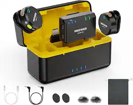 Neewer - CM29 Wireless Mic, Noise Cancelling, 1RX+2TX
