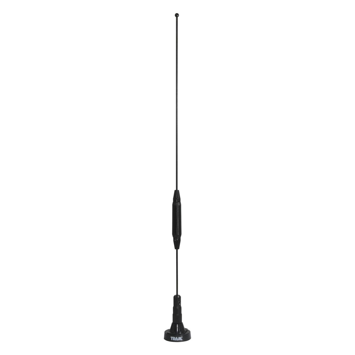 Left. Tram - Tram 1091-bnc Scanner Trunk/hole Mount Antenna Kit With Bnc-male Connector - Black.