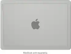 Front. Incase - Edge Hard Shell Case for MacBook Air 15-inch M5 2026, M4 2025, M3 2024 - Clear.