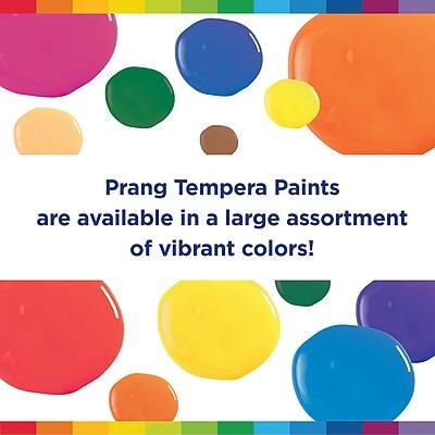 Prang Tempera Paints are available in a large assortment of vibrant colors!
