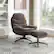 Alt View 14. OSP Home Furnishings - Kerry Swivel Lounge Chair & Footrest - Brown.