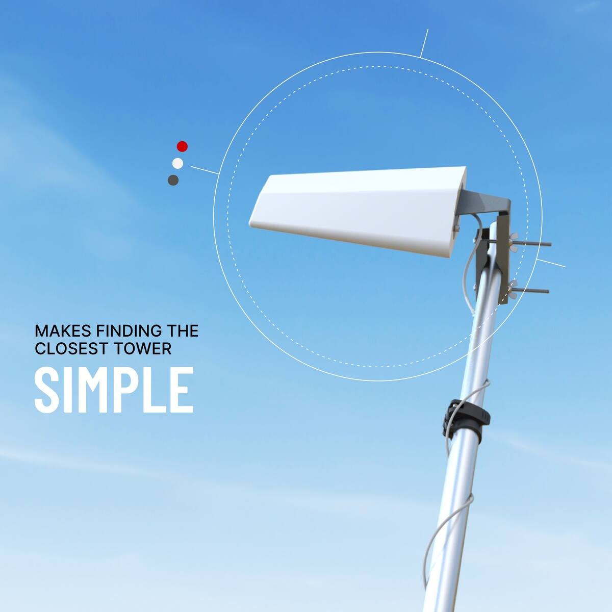MAKES FINDING THE CLOSEST TOWER SIMPLE