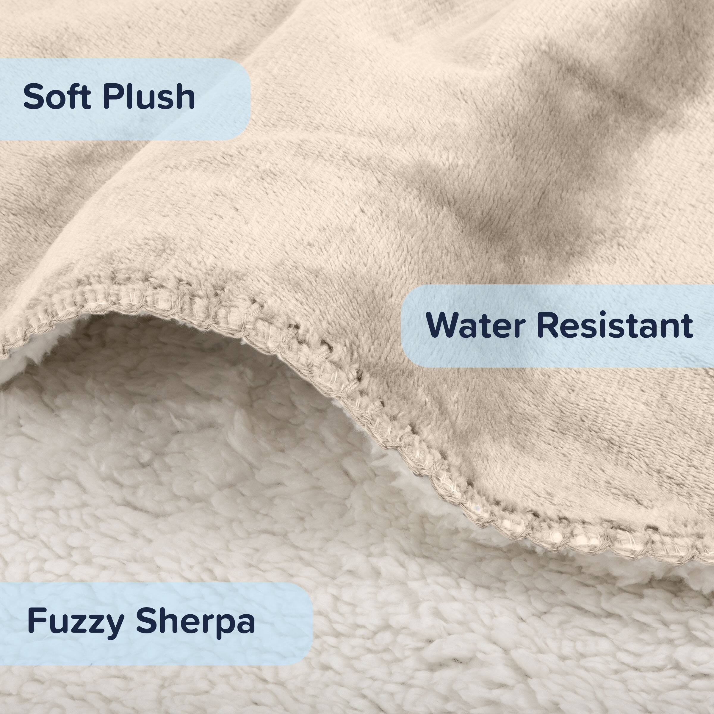 Soft Plush  
Water Resistant  
Fuzzy Sherpa