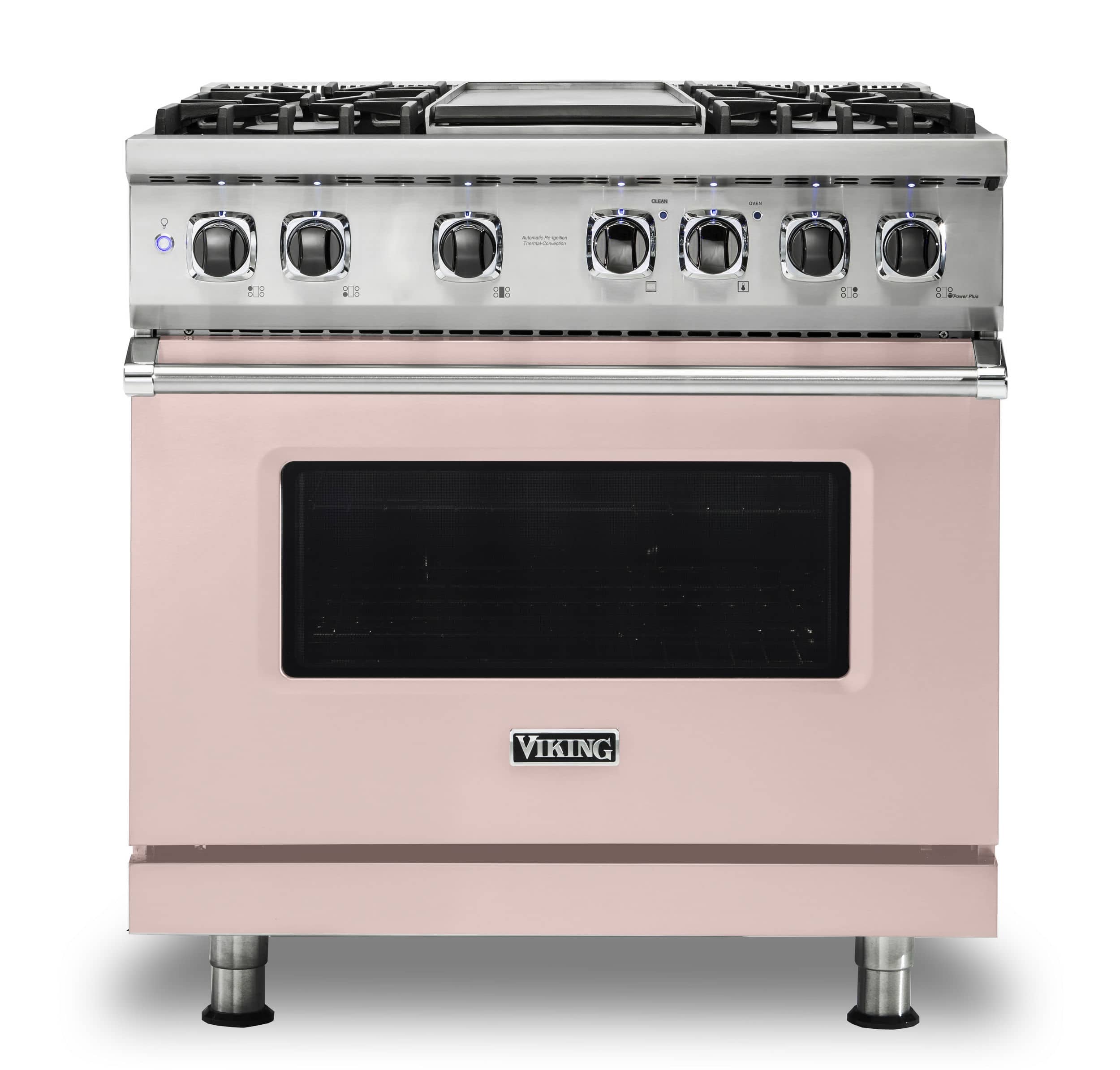 Viking - 36-Inch Dual Fuel Freestanding Range - Blush - Front_Zoom