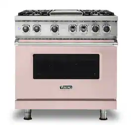 Viking - 36-Inch Dual Fuel Freestanding Range - Blush