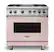 Front. Viking - 36-Inch Dual Fuel Freestanding Range - Blush.