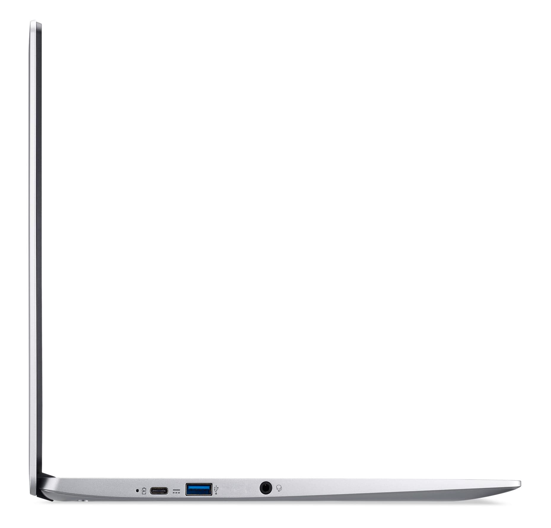 Alt View 1. Acer - Chromebook 315 – 15.6" HD Display Laptop - Intel Celeron N4020 with 4GB LPDDR4 – 64GB eMMC - Silver.