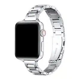 Posh Tech - Lenox Stainless Steel Band for Apple Watch - Silver