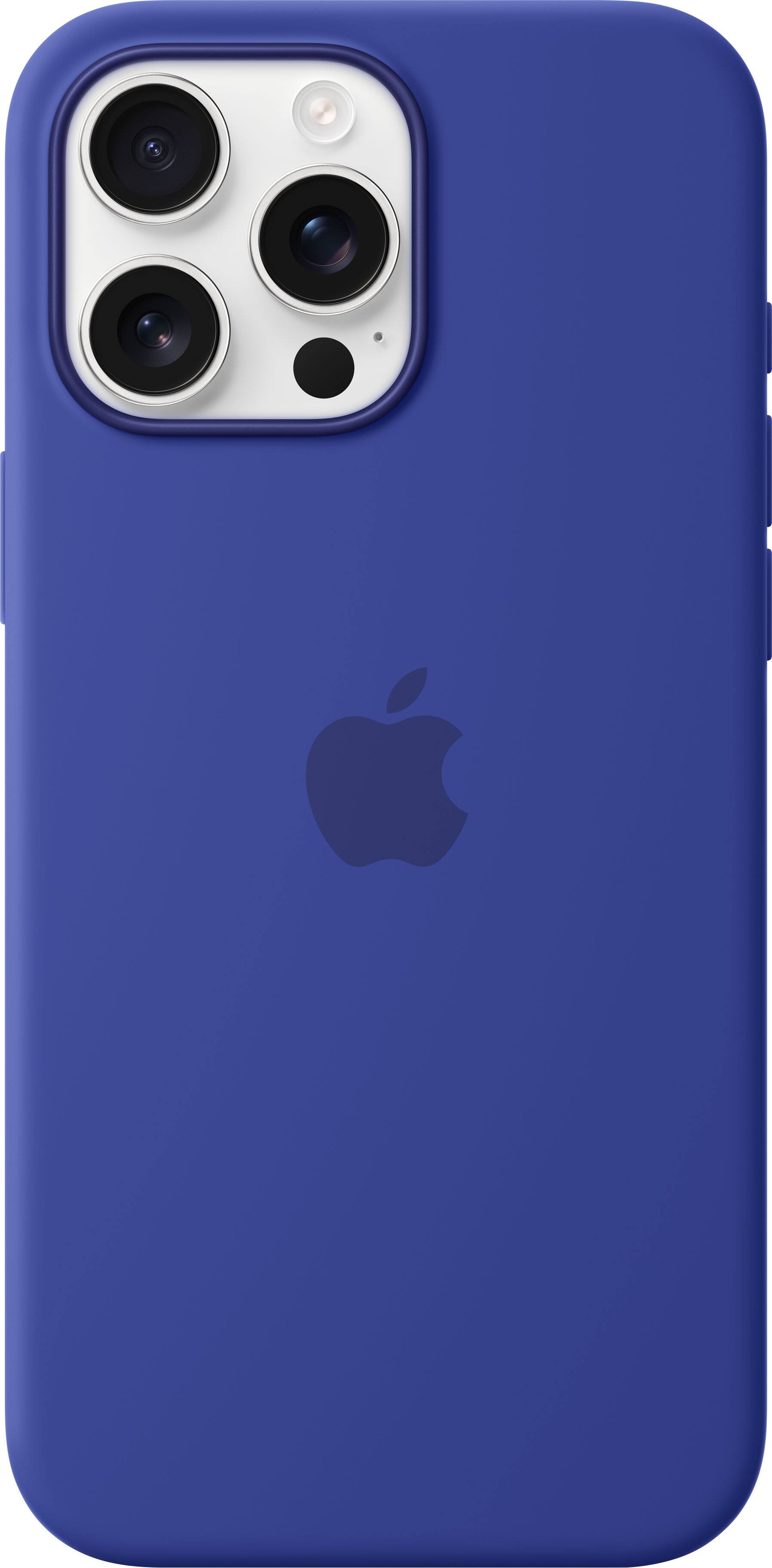Alt View 12. Apple - iPhone 16 Pro Max Silicone Case with MagSafe - Ultramarine.