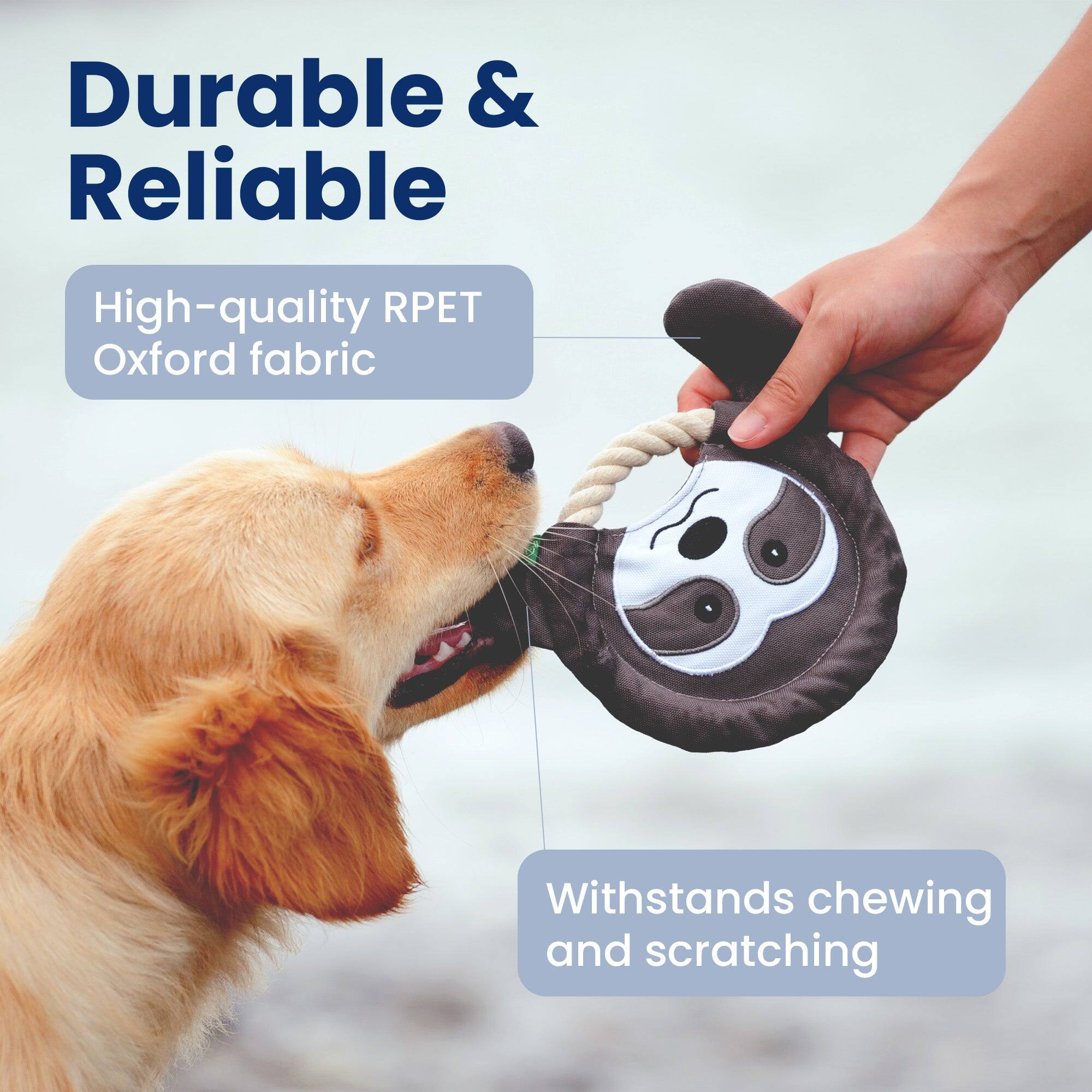 Durable & Reliable

High-quality RPET Oxford fabric

Withstands chewing and scratching