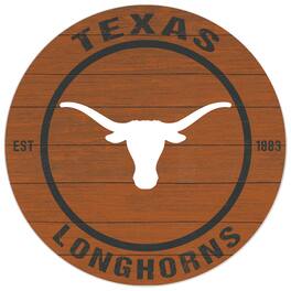 Jardine - Texas Longhorns 20'' x 20'' Indoor/Outdoor Circle Sign - Orange