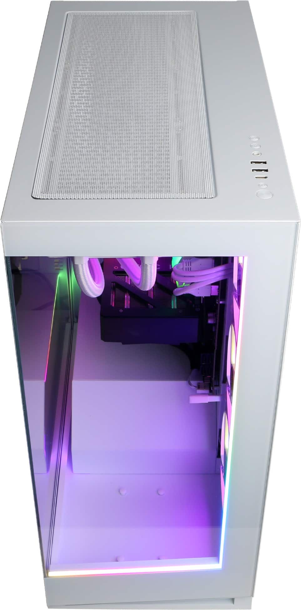 Alt View 11. CyberPowerPC - Gaming Desktop - Intel Core i9-14900KF - NVIDIA GeForce RTX 5070 12GB - 32GB DDR5 - 1TB PCIe 4.0 SSD - White.