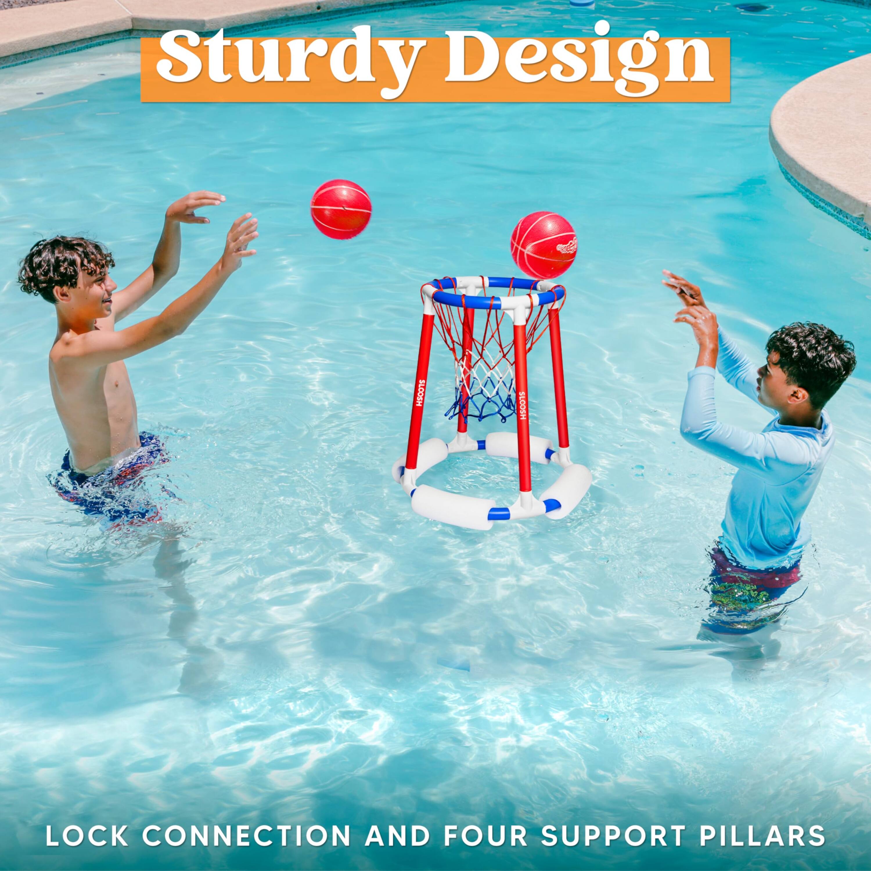 Sturdy Design  
LOCK CONNECTION AND FOUR SUPPORT PILLARS