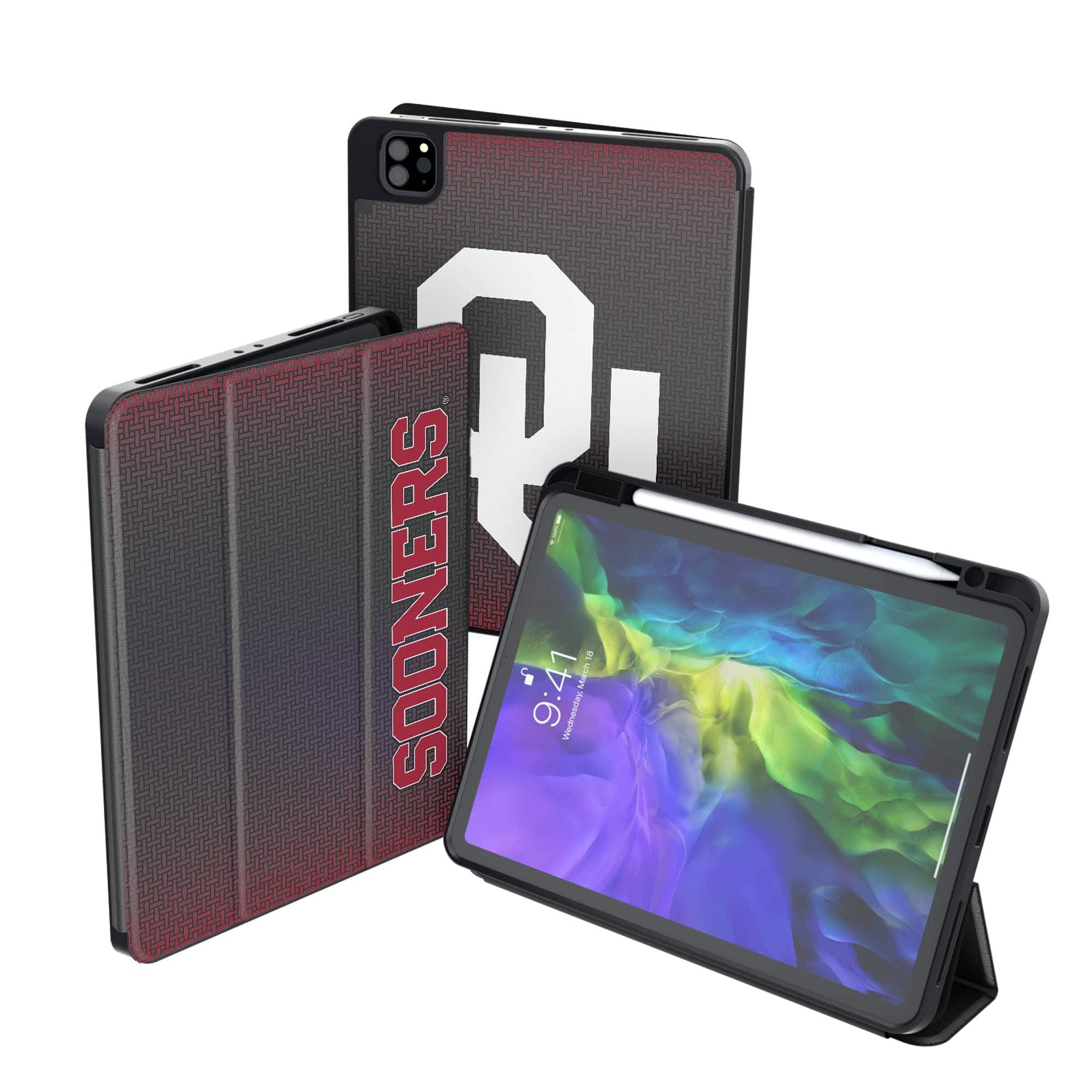 Keyscaper - Oklahoma Sooners iPad Case - 13in Air M2 - Black