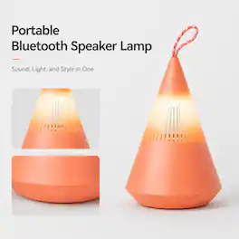 Anysun - Portable Bluetooth Speaker Lamp, IP67 Waterproof Outdoor Lantern, 360° Sound, TWS Pairing