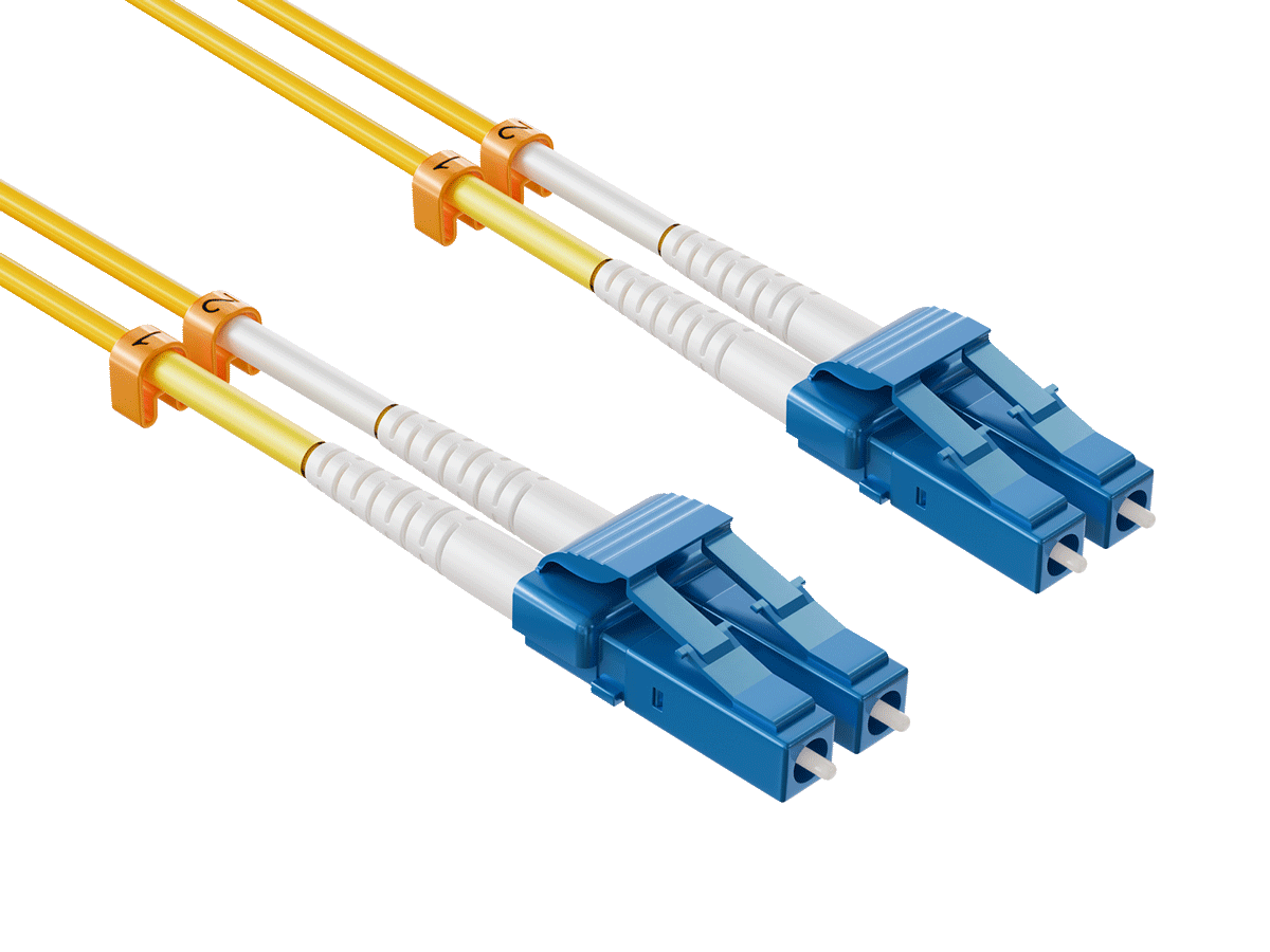 Cable Leader OS2 LC to LC Fiber Patch Cable Single Mode 9/125 Duplex ...