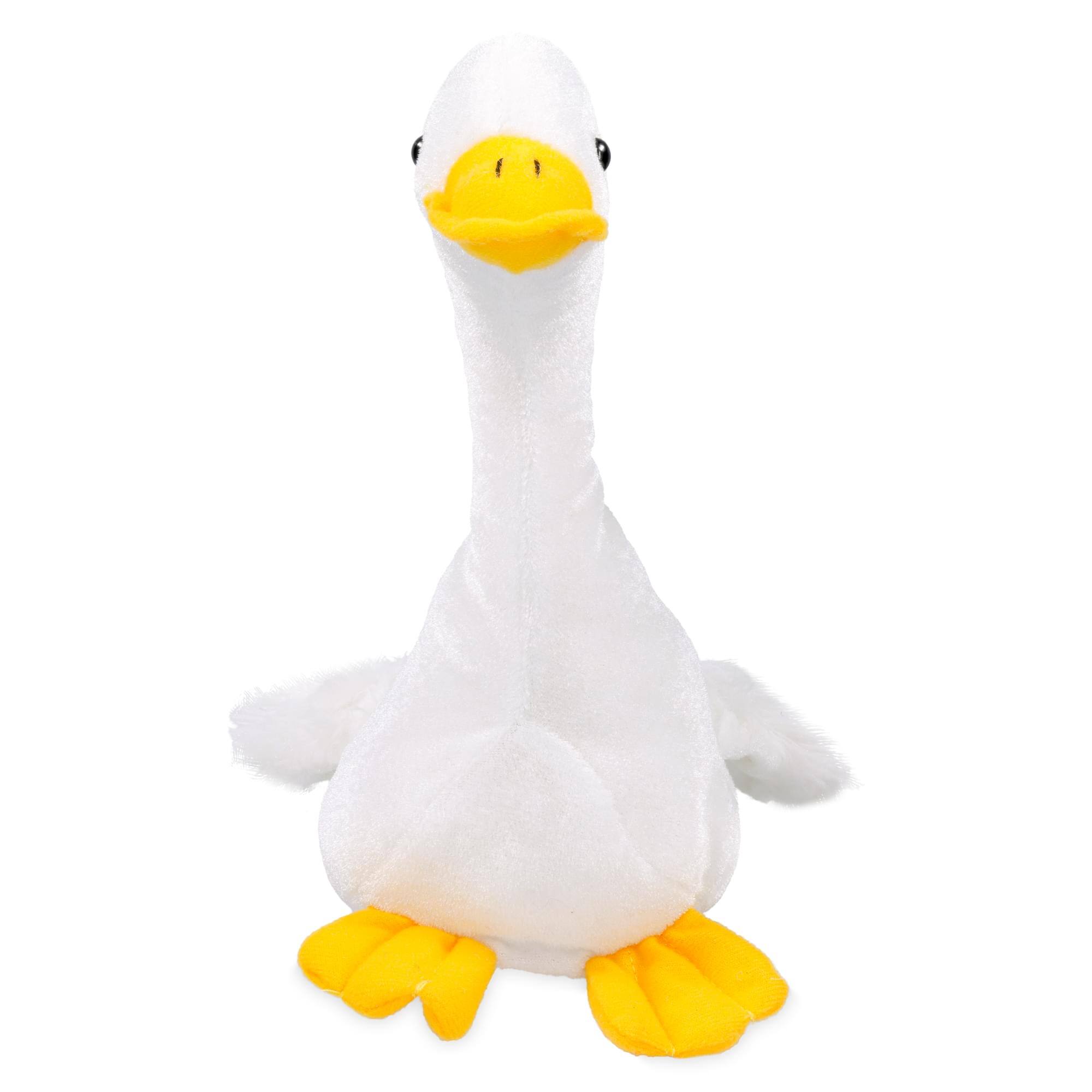 Alt View 10. Hunson - Farm Animals 6 Inch Plush | Goose - White.