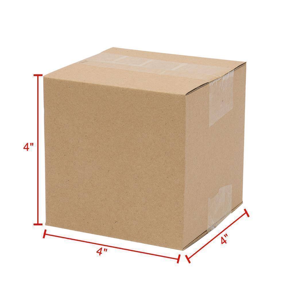 Alt View 2. Winado - 100 4x4x4 Packing Mailing Moving Shipping Boxes Corrugated Carton Moisture Proof & Recyclable Kraft Carton for Packing.