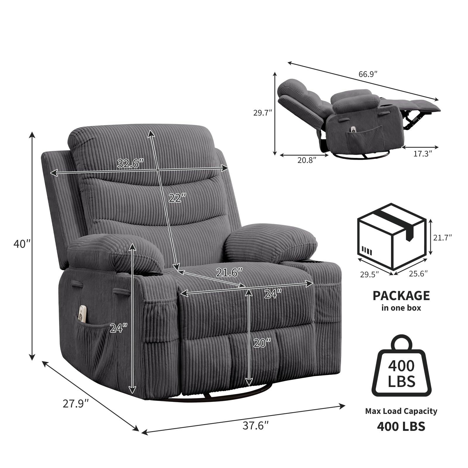 - 66.9" (Width)
- 29.7" (Height)
- 32.6" (Back Height)
- 20.8" (Depth)
- 17.3" (Armrest Height)
- 22" (Armrest Width)
- 40" (Seat Height)
- 21.7" (Seat Depth)
- 21.6" (Seat Width)
- 240 (Not specified)
- 29.5" (Package Height)
- 25.6" (Package Width)
- 21.7" (Package Depth)
- 24" (Not specified)
- 20" (Not specified)
- 37.6" (Width)
- 27.9" (Depth)
- 24" (Not specified)
- 400 LBS (Max Load Capacity)
- PACKAGE in one box