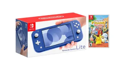 Nintendo Switch Lite グレー 名探偵ピカチュウ付き Switch Lite Detective Pikachu Returns Bundle Nintendo Switch